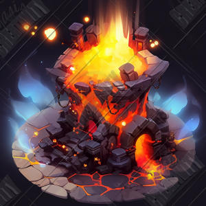 blacksmith full of fire